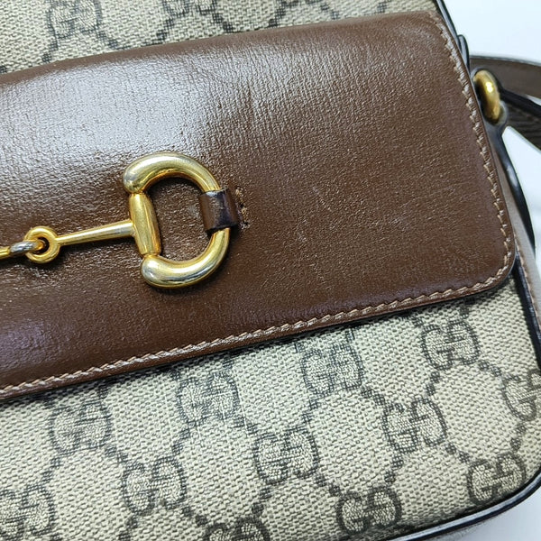 Horsebit 1955 Small Coated Canvas Beige