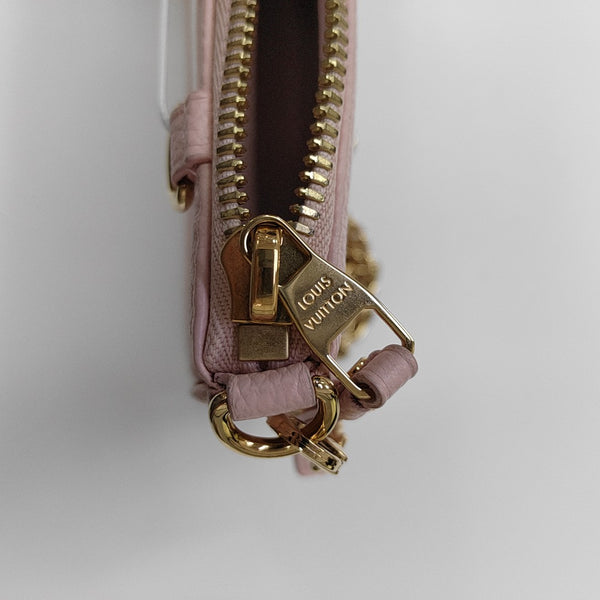 EASY POUCH ON STRAP Monogram Calfskin Pink