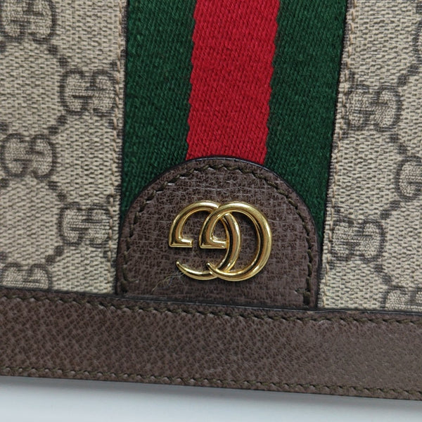 Ophidia Small Monogram Lona Revestida Beige