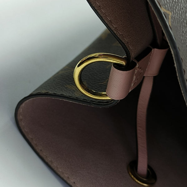 NÉONOÉ MM Monogram Coated Canvas Brown