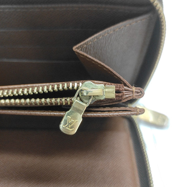 ZIPPY Monogram Coated Canvas Brown Wallet