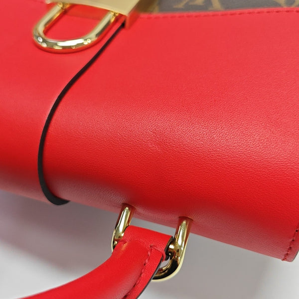 LOCKY BB Monogram Coated Canvas Red