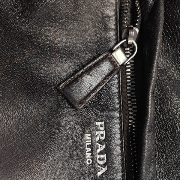 Calfskin Shoulder Bag Brown