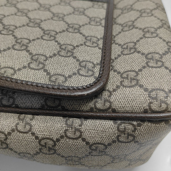 Ophidia Small Monogram Coated Canvas Beige