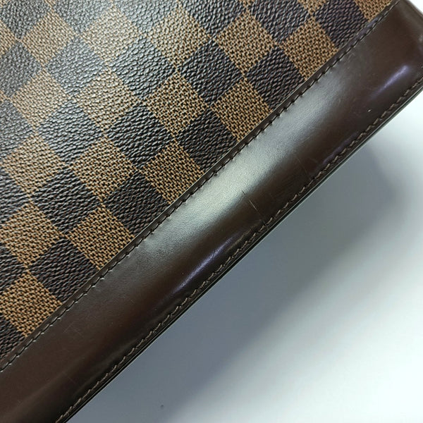 ALMA PM Lona revestida Damier Ebene Marrón