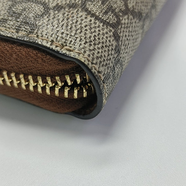 Monogram Coated Canvas Wallet Brown
