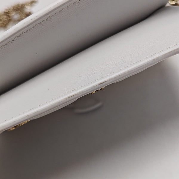 Lady Dior Milly Mini Cannage Lambskin White