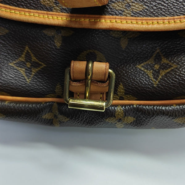 SAUMUR 30 Monogram Coated Canvas Brown