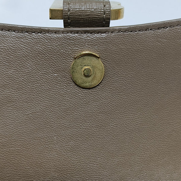 Hourglass Small Coated Canvas Brown
