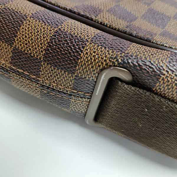 DISTRICT MM Damier Ebene Coated Canvas Brown