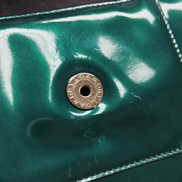 SERPENTI FOREVER Medium Quilted Patent Leather Green