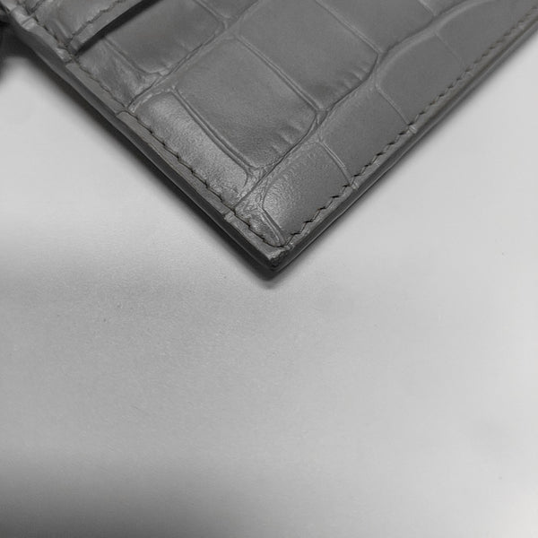 Classic City Calfskin Gray Card Holder