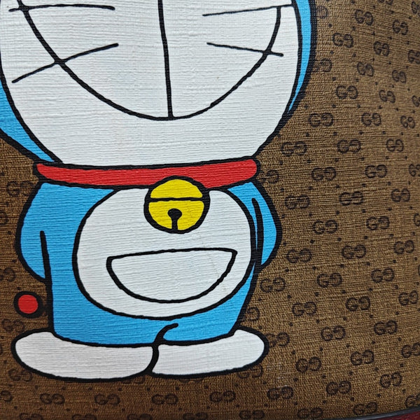 Doraemon X Gucci Small Coated Canvas Multicolor