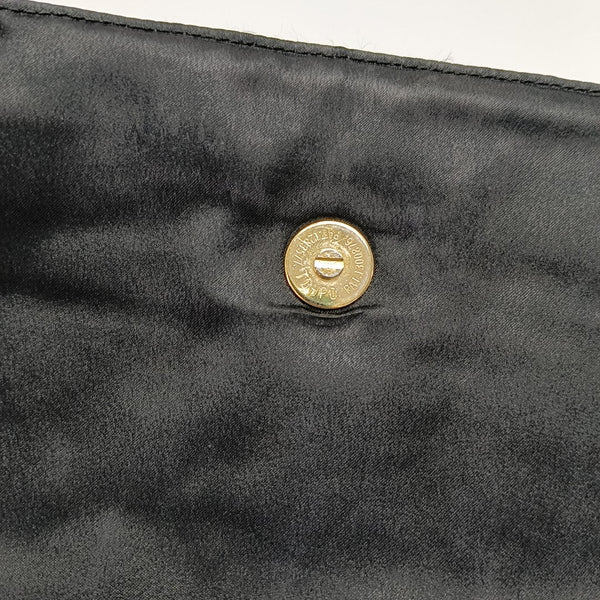 Bolso de mano de nailon negro