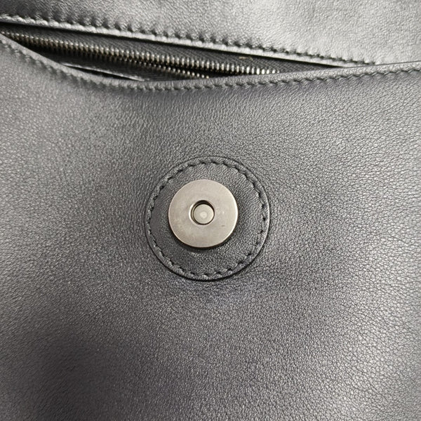 Downtown Medium Calfskin Black