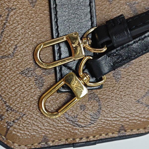 BOITE CHAPEAU Mini Monogram Coated Canvas Brown