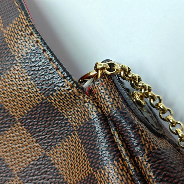 FAVORITE PM Damier Ebene Coated Canvas Brown