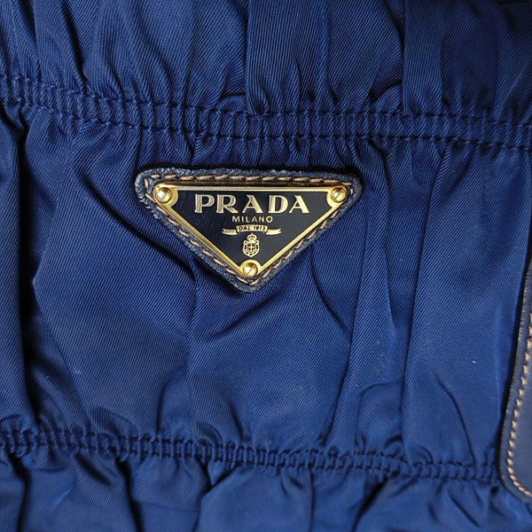 Gaufre Quilted Nylon Blue