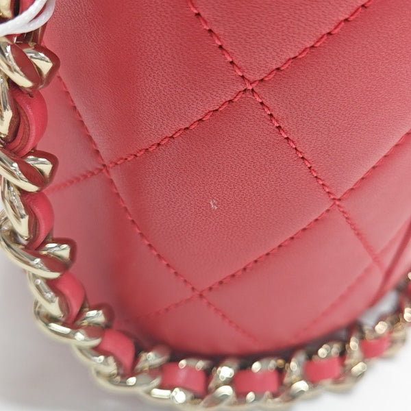 Quilted Lambskin Red