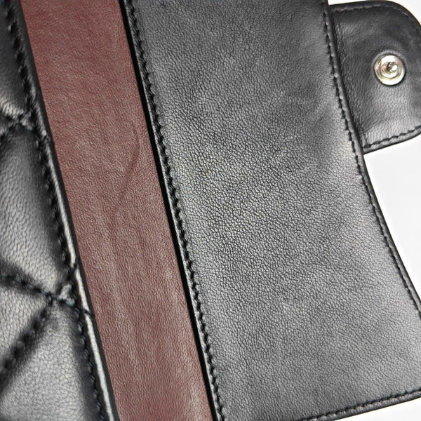 CLASSIC FLAP Mini Quilted Lambskin Black Wallet