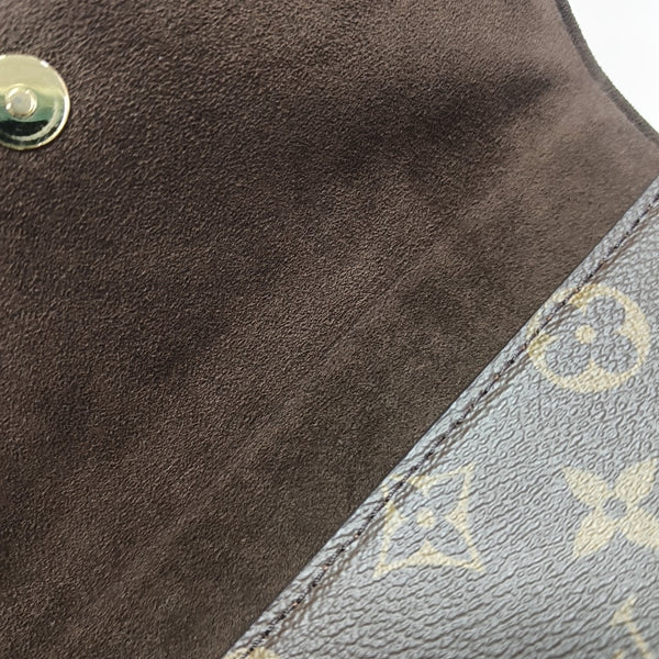 Lily Monogram Coated Canvas Brown