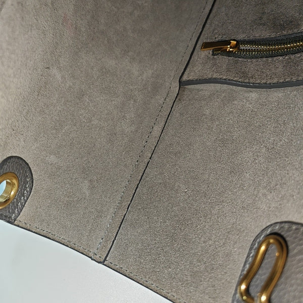 SANGLE Small Calfskin Gray