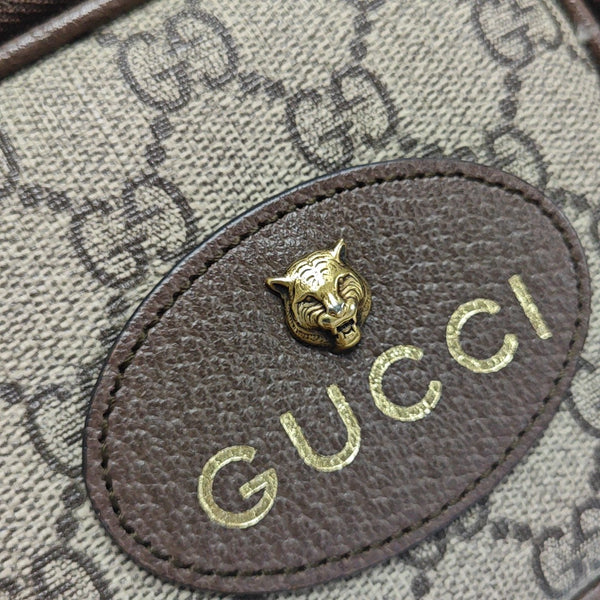 Neo Vintage Mini Monogram Coated Canvas Brown
