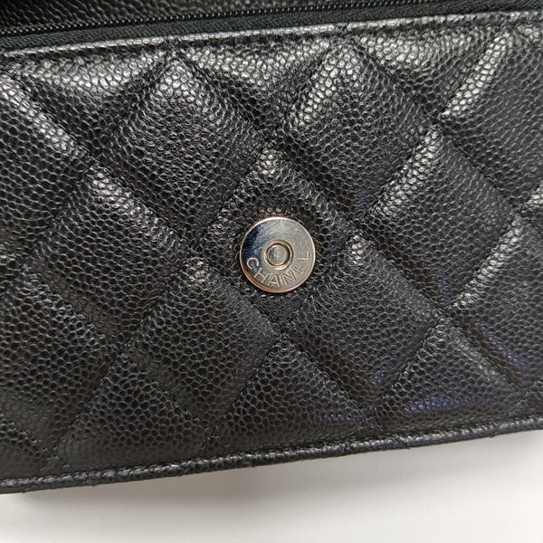 WOC Quilted Grained Calfskin Black