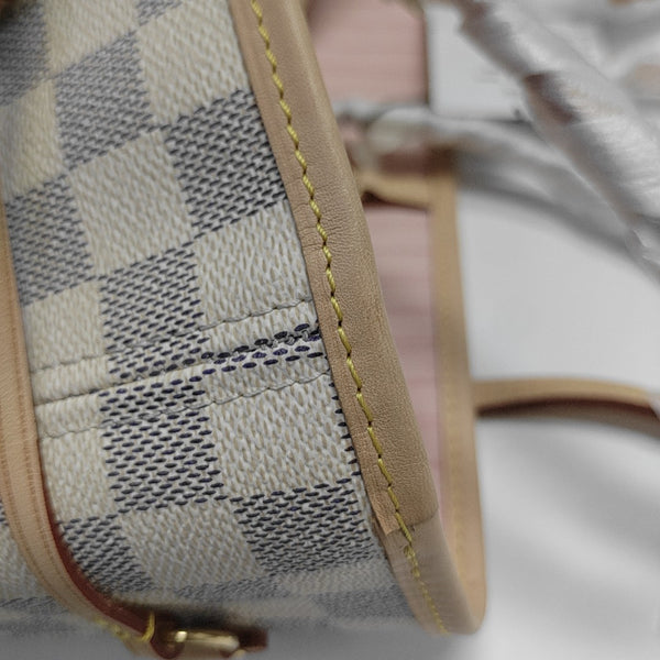 NEVERFULL MM Damier Azur Coated Canvas White