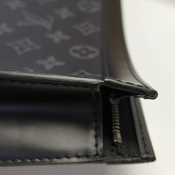 Pochette Voyag MM Monogram Coated Canvas Black