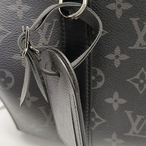 KEEPALL Monogram Coated Canvas Black