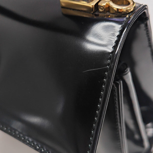 Kelly Medium Patent Leather Black