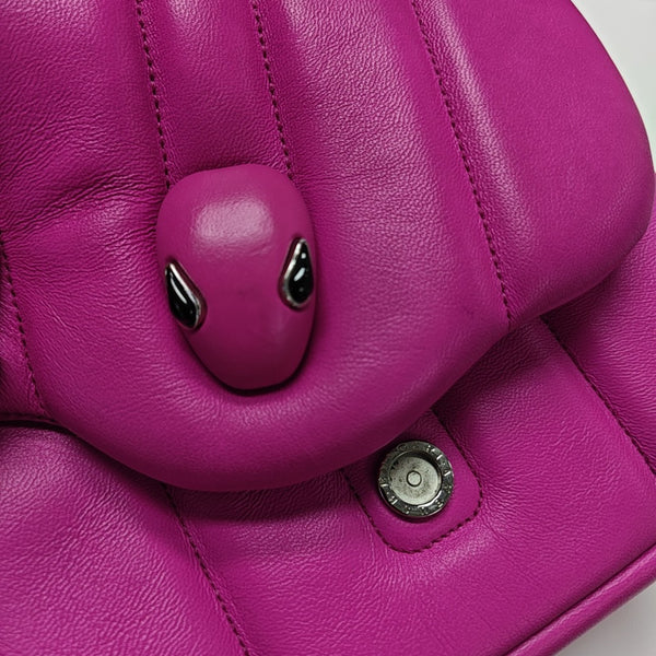 BVLGARI Quilted Lambskin Purple