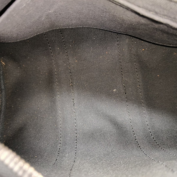 KEEPALL 25 Monogram Coated Canvas Black