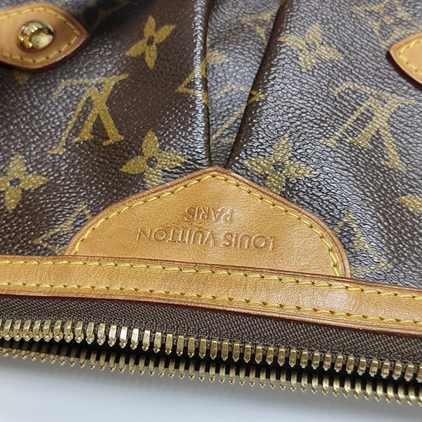 PALERMO GM Monogram Coated Canvas Brown