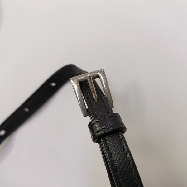 Saffiano Calfskin Shoulder Bag Black