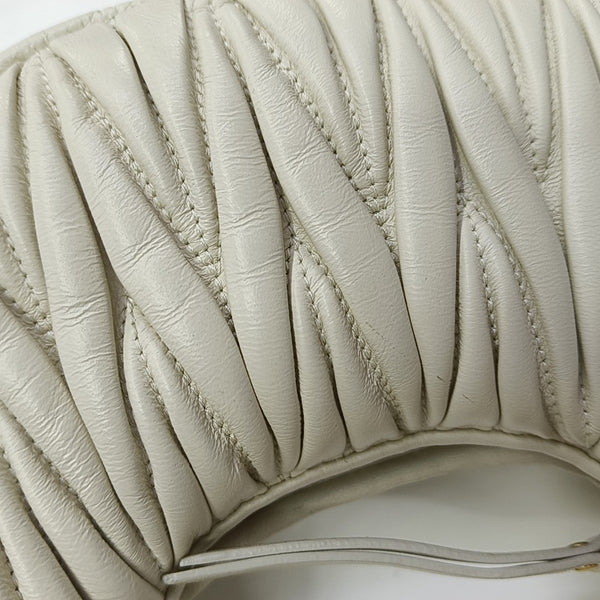 Wander Matelassé Mini Quilted Lambskin White