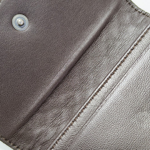 Lambskin Card Holder Brown