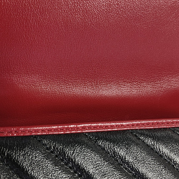 GG Marmont Small Quilted Calfskin Black