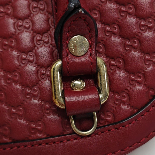 Microguccissima Monogram Calfskin Red