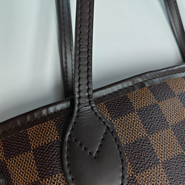 NEVERFULL PM Damier Ebene Coated Canvas Brown
