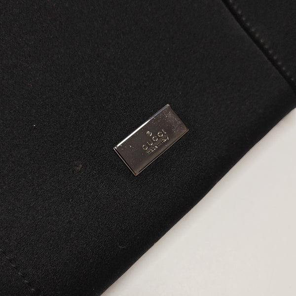 Fabric Top Handle Bag Black