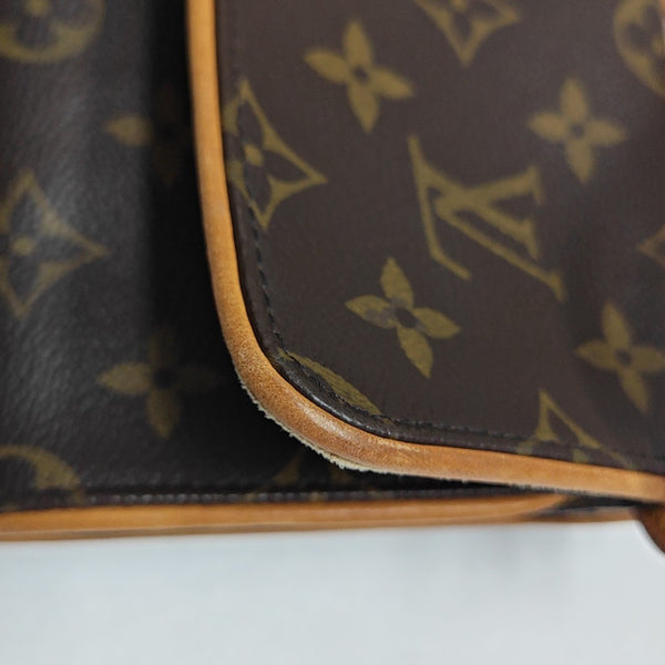 TWIN GM Monogram Coated Canvas Brown