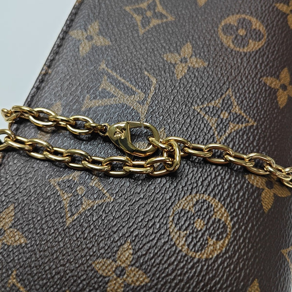 Lily Monogram Coated Canvas Brown