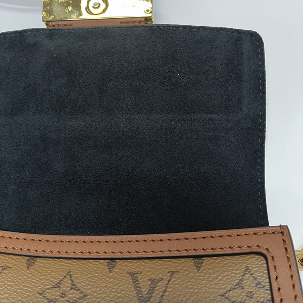 DAUPHINE Mini Monogram Coated Canvas Brown