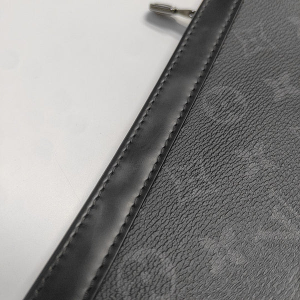 Pochette Voyag MM Monogram Coated Canvas Black