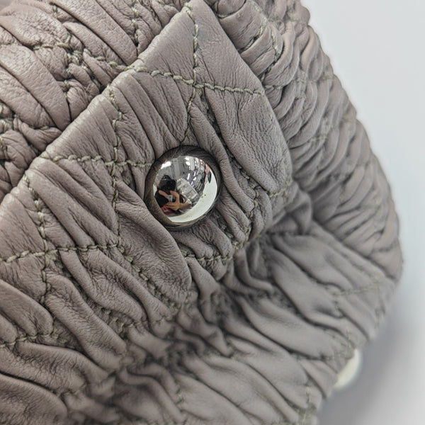 Lambskin Tote Bag Gray