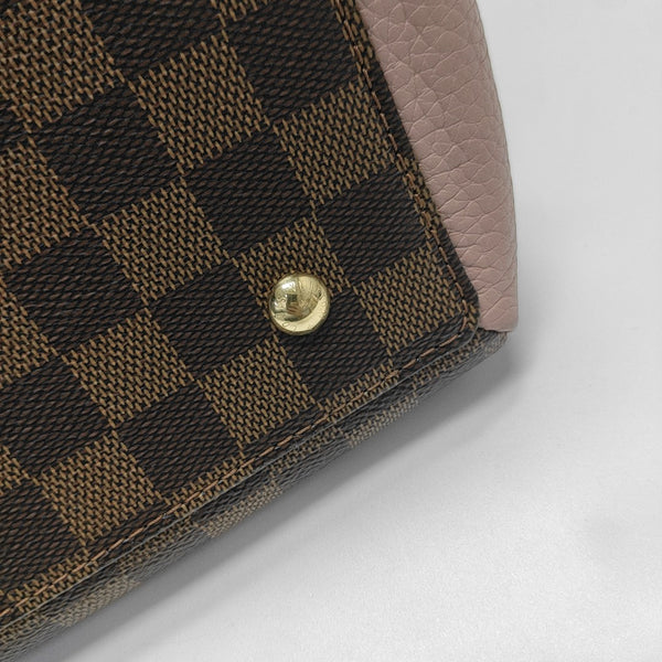 NORMANDY Damier Ebene Coated Canvas Brown