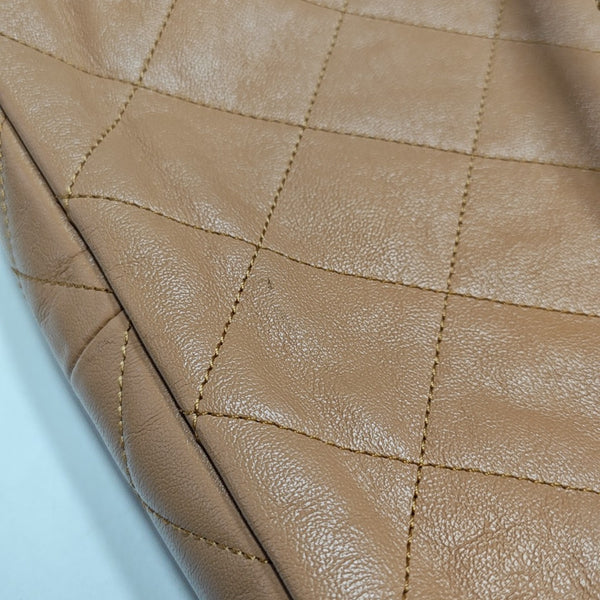 Suppletwins Small Quilted Calfskin Brown