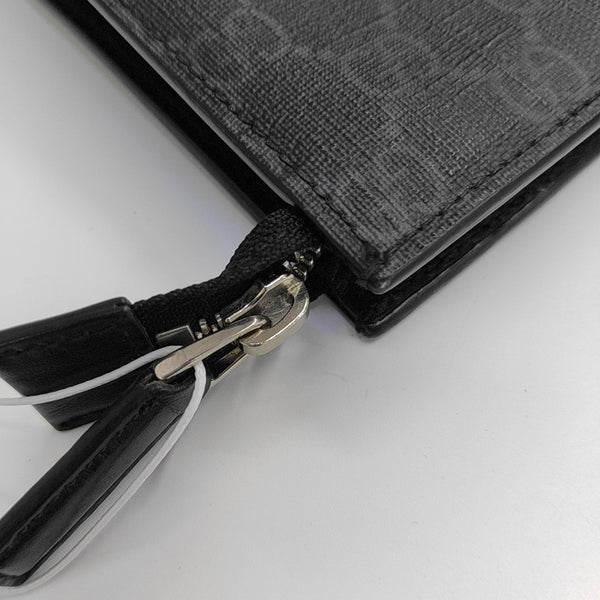 GG Supreme Monogram Coated Canvas Gray
